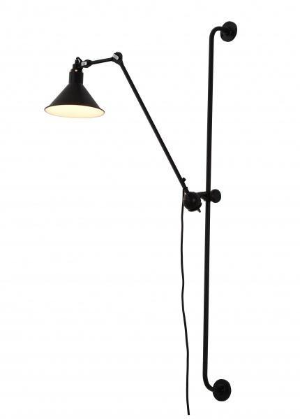 Matte Black Cone Shade Armed Wall Sconce - LV LIGHTING