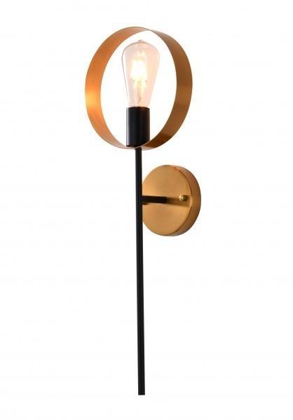 Black and Golden Bronze Ring Wall Sconce - LV LIGHTING