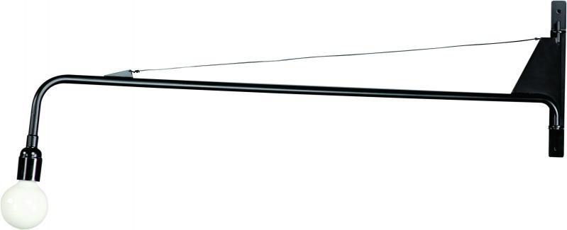 Black with Visible Bulb Wall Sconce - LV LIGHTING