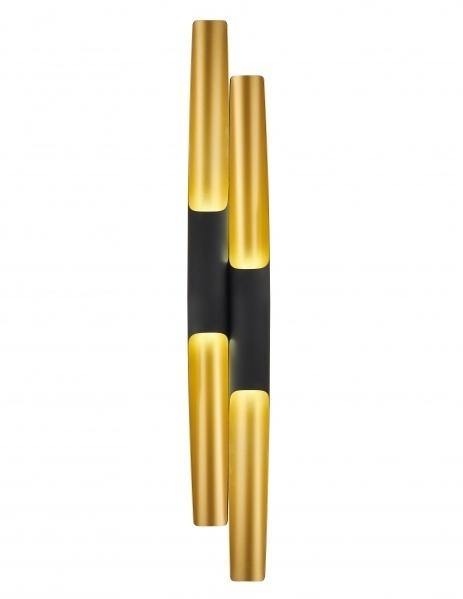 Black and Gold Tubed Wall Sconce - LV LIGHTING