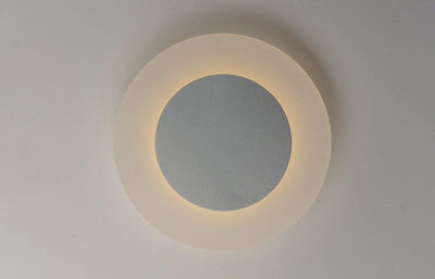LED Aluminum with Acrylic Round Shade Wall Sconce - LV LIGHTING