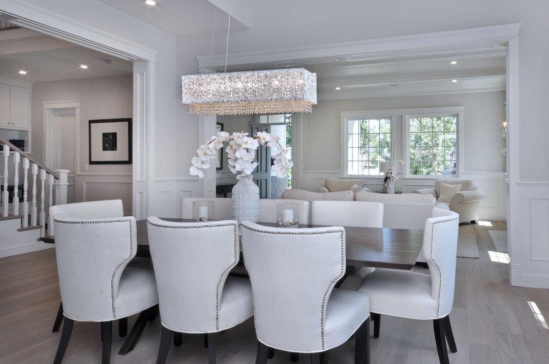 Polished Chrome with Curled Metal and Crystal Strand Rectangular Linear Pendant - LV LIGHTING