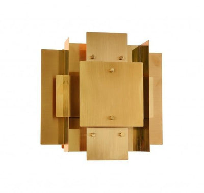 Steel Geometric Plated Shade Wall Sconce - LV LIGHTING
