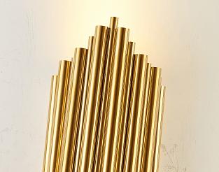 Gold Steel Rod Wall Sconce - LV LIGHTING