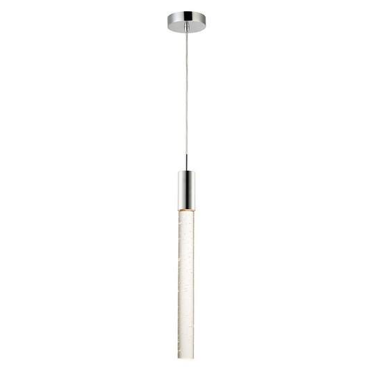 Polished Chrome with Crystal Rod Single Pendant - LV LIGHTING