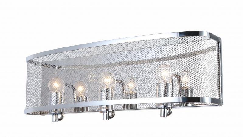 Chrome Meshed Shade Vanity Light - LV LIGHTING