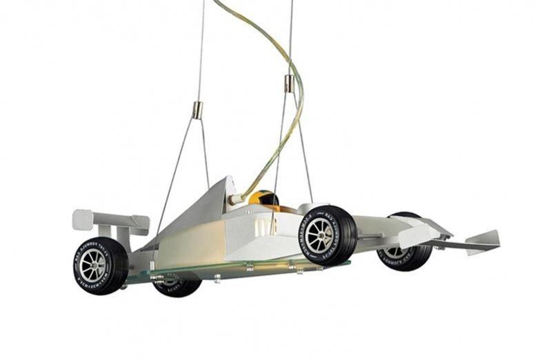 Silver F1 Racing Car Pendant - LV LIGHTING