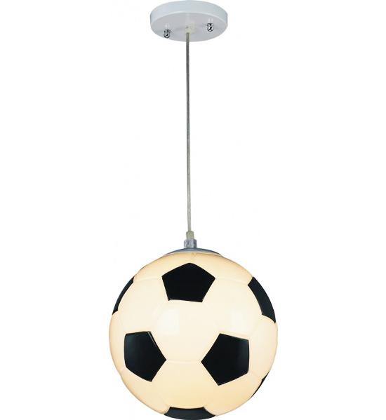Chrome with Acrylic Soccer Ball Shade Pendant - LV LIGHTING