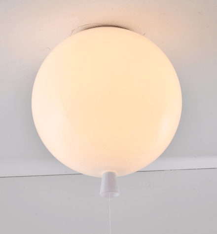 White Acrylic Balloon Flush Mount - LV LIGHTING