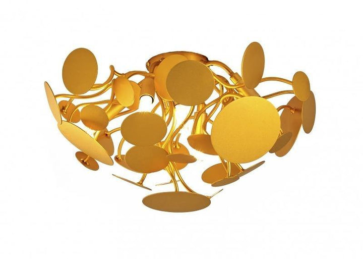 Gold Leaf Petal Flush Mount - LV LIGHTING