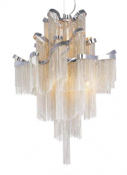 Steel Frame with Aluminum Chain Chandelier - LV LIGHTING