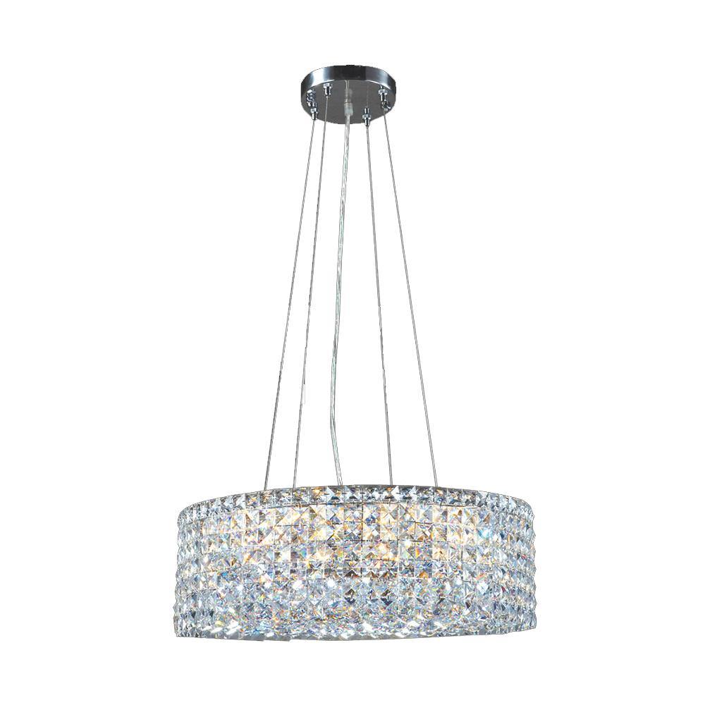 Chrome with Crystal Strand and Orb Chandelier - LV LIGHTING