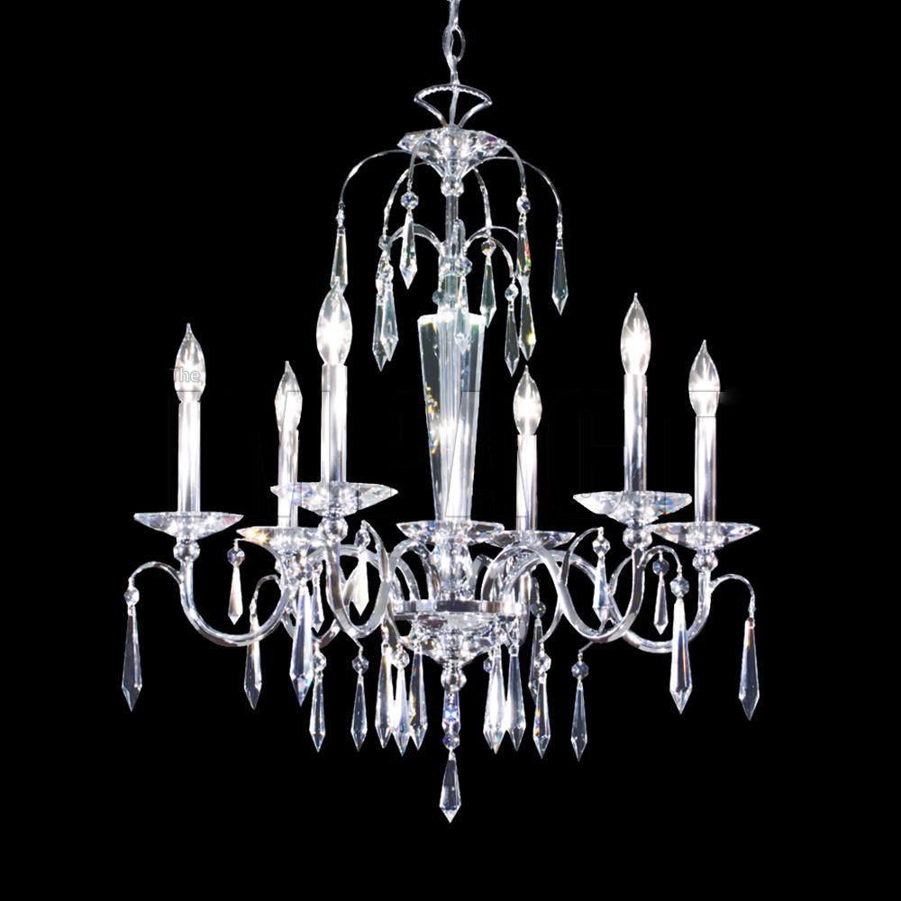 Chrome with Crystal Chandelier - LV LIGHTING