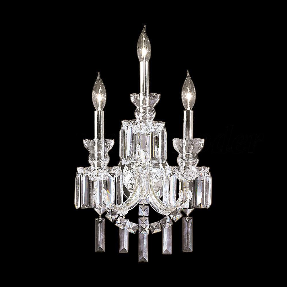 Chrome with Crystal Rod and Strand Wall Sconce - LV LIGHTING