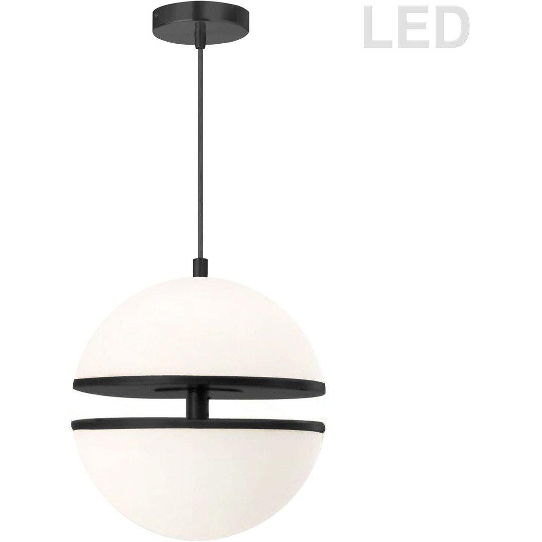 LED Steel with Frosted Glass Shade Pendant - LV LIGHTING
