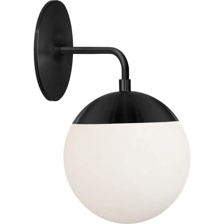 Steel with Frosted Glass Shade Wall Sconce - LV LIGHTING