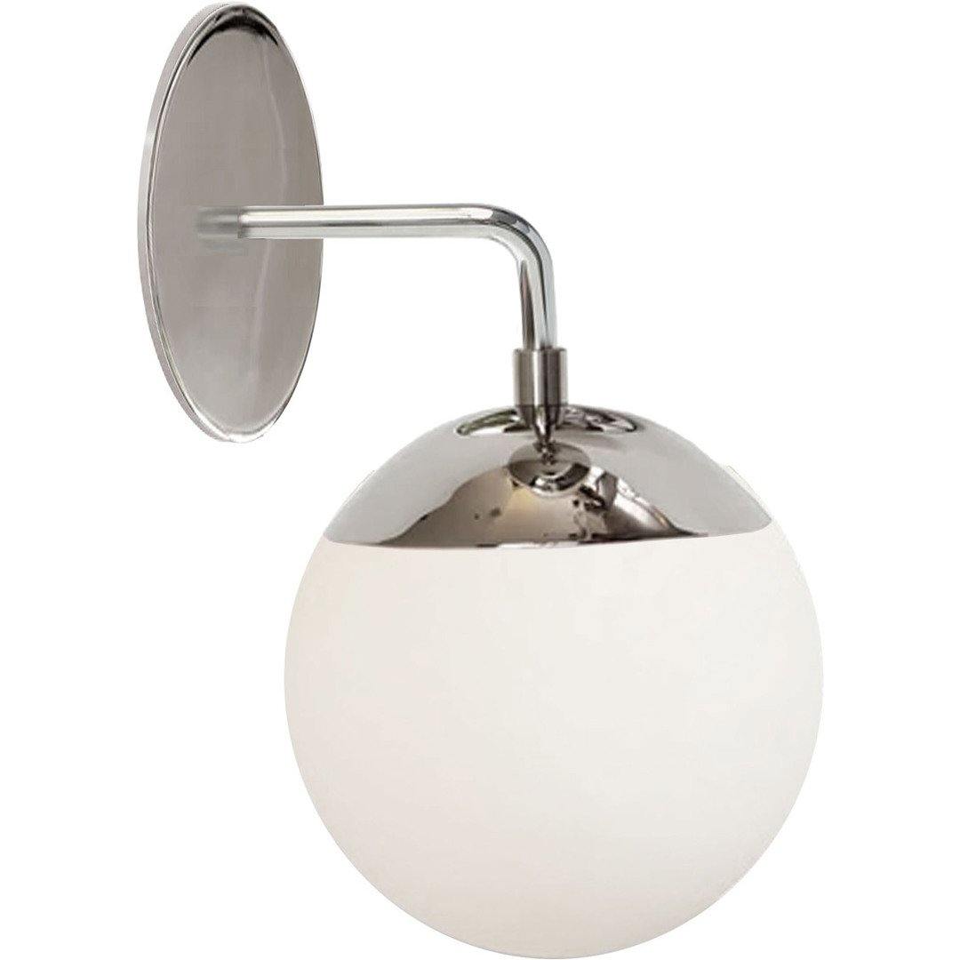 Steel with Frosted Glass Shade Wall Sconce - LV LIGHTING