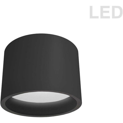 LED Steel with Round Cylindrical Flush Mount - LV LIGHTING