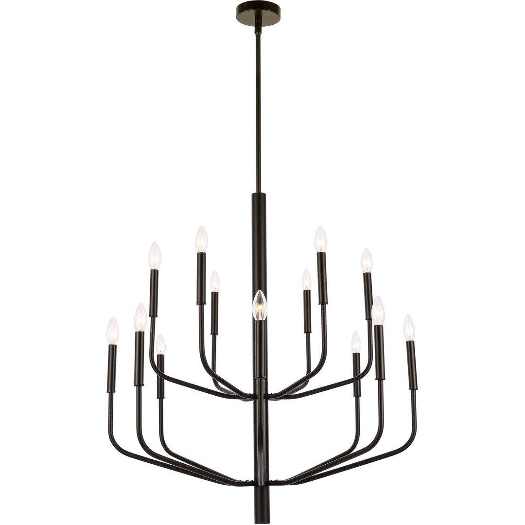 Steel with 2 Tiers Arms Up Chandelier - LV LIGHTING