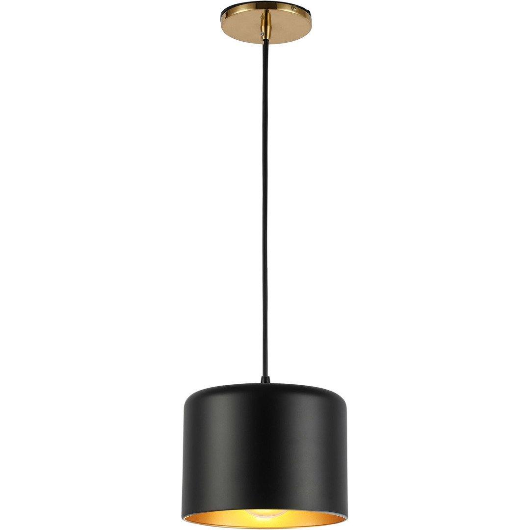 Steel with Large Cylindrical Shade Pendant - LV LIGHTING