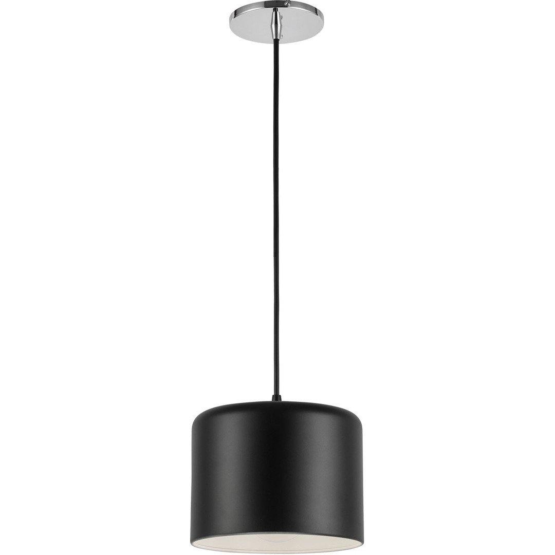 Steel with Large Cylindrical Shade Pendant - LV LIGHTING