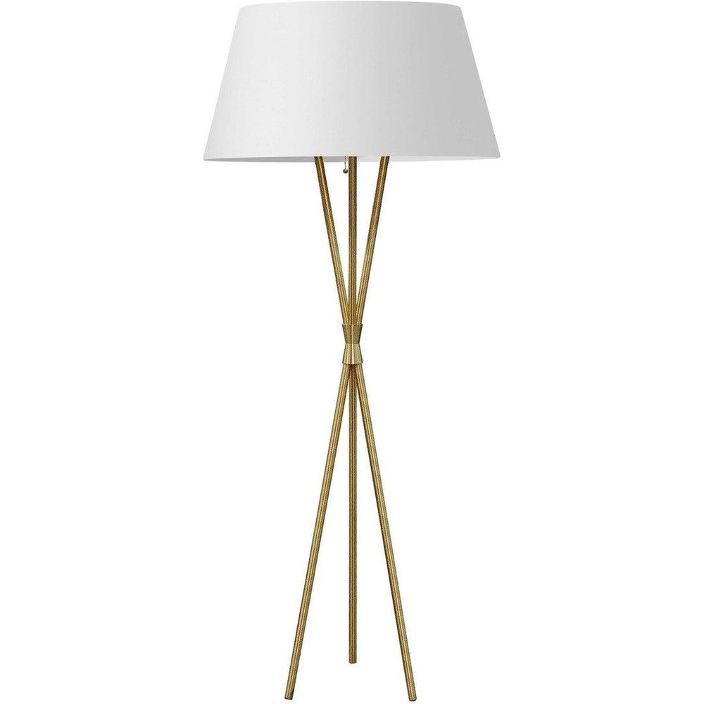 Steel 3 Arms Fabric Shade Floor Lamp - LV LIGHTING