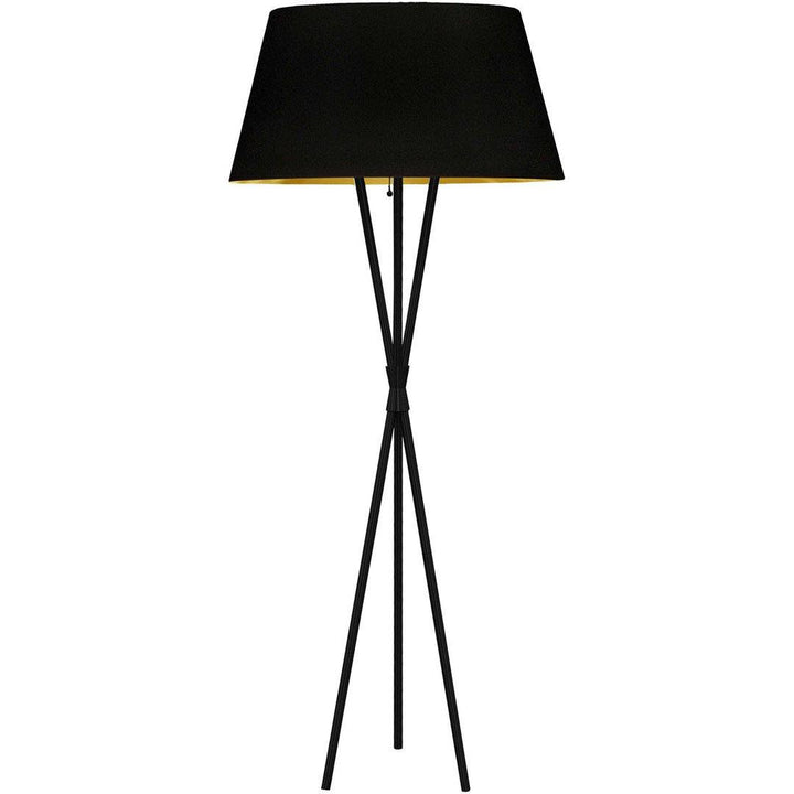 Steel 3 Arms Fabric Shade Floor Lamp - LV LIGHTING