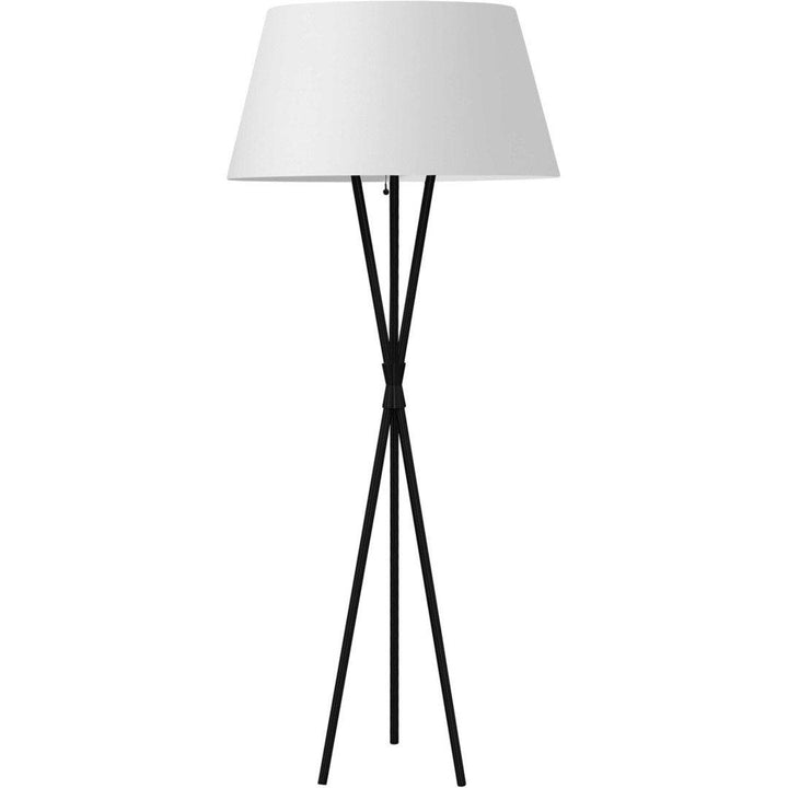 Steel 3 Arms Fabric Shade Floor Lamp - LV LIGHTING