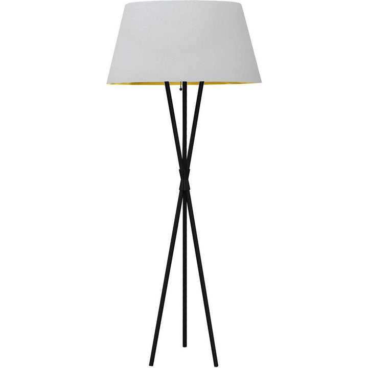 Steel 3 Arms Fabric Shade Floor Lamp - LV LIGHTING