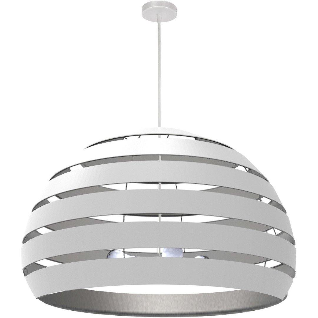 Steel Frame Fabric and Metal Hoop Shade Chandelier - LV LIGHTING