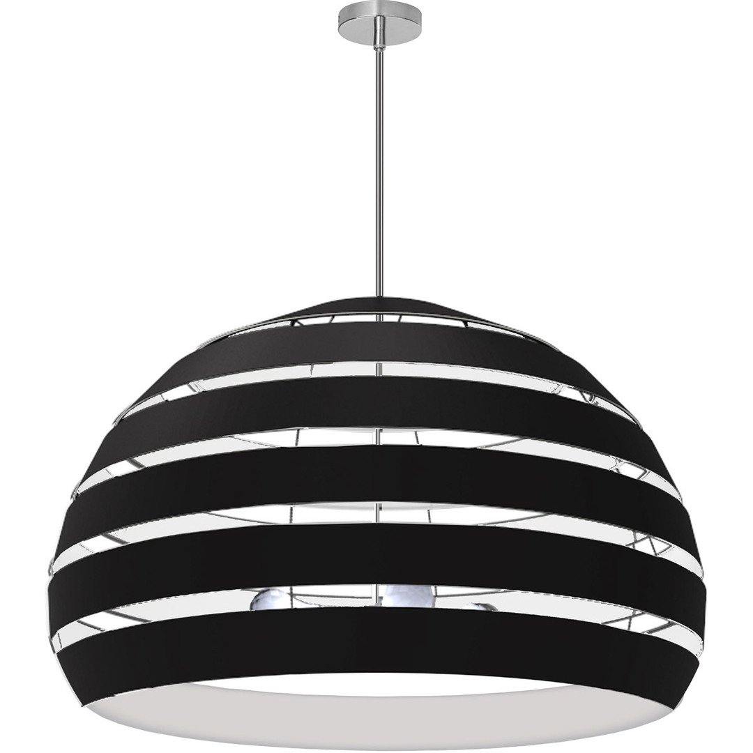 Steel Frame Fabric and Metal Hoop Shade Chandelier - LV LIGHTING