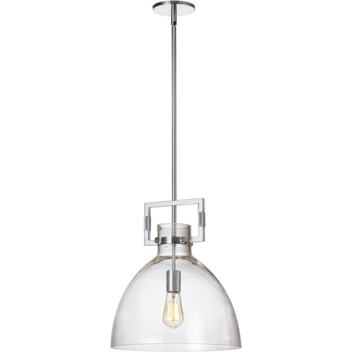 Steel Frame with Clear Glass Shade Pendant - LV LIGHTING