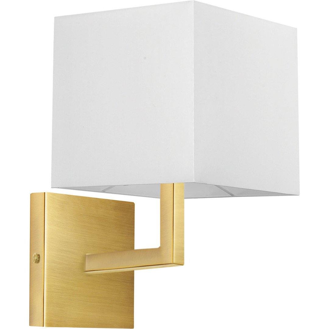 Steel Arm with Square Fabric Shade Wall Sconce - LV LIGHTING