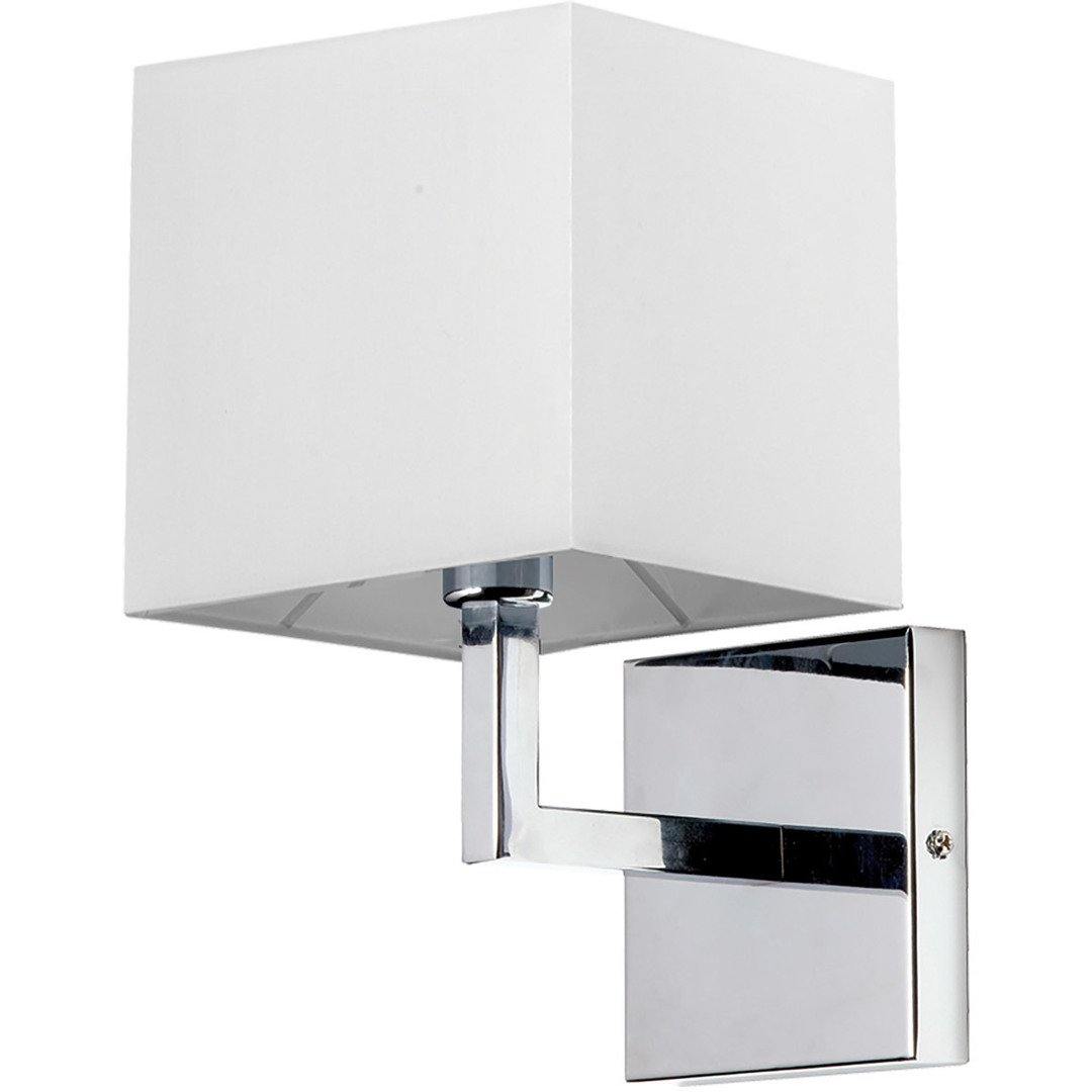 Steel Arm with Square Fabric Shade Wall Sconce - LV LIGHTING