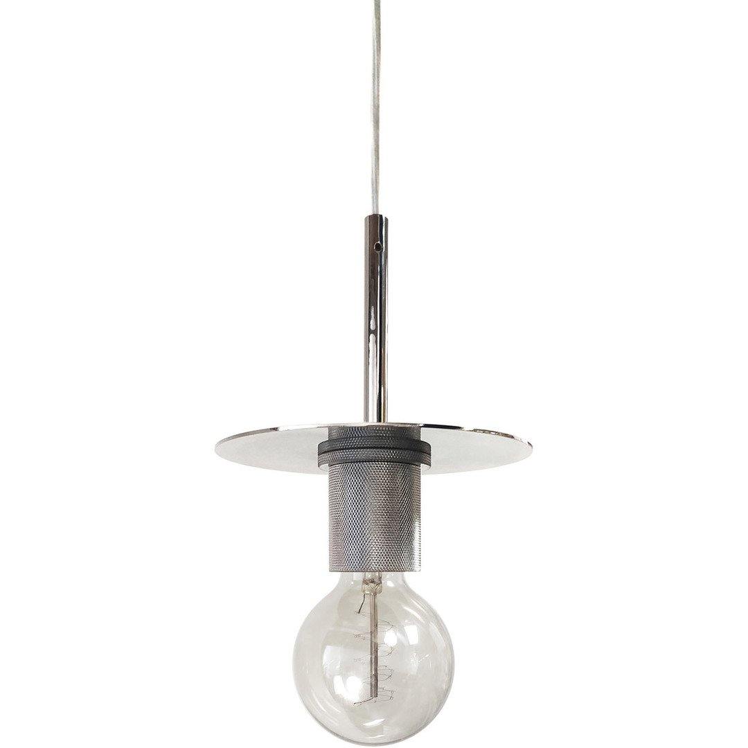 Steel wih Flat Round Frame Mini Pendant - LV LIGHTING