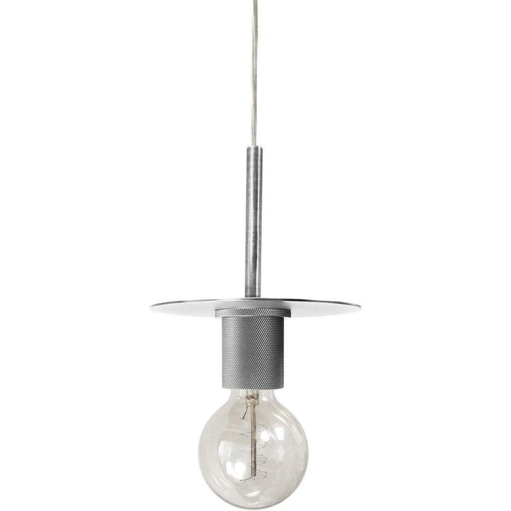 Steel wih Flat Round Frame Mini Pendant - LV LIGHTING