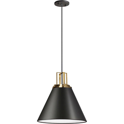 Steel Frame with Cone Shade Pendant - LV LIGHTING