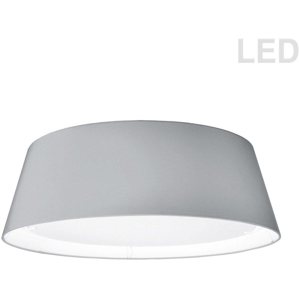 LED with Round Fabric Shade Flush Mount - LV LIGHTING