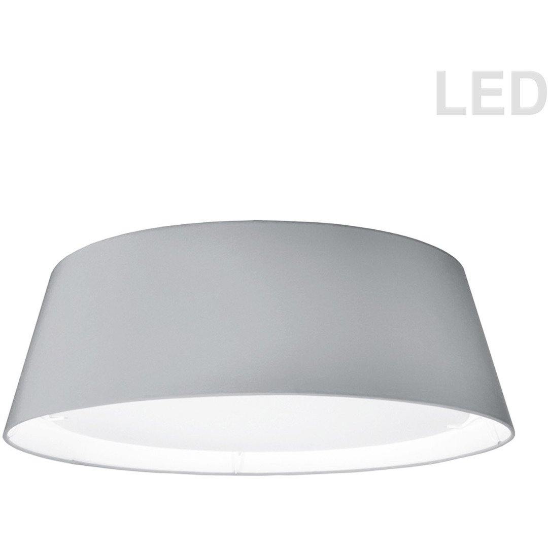 LED with Round Fabric Shade Flush Mount - LV LIGHTING