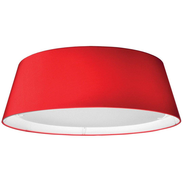 LED with Round Fabric Shade Flush Mount - LV LIGHTING