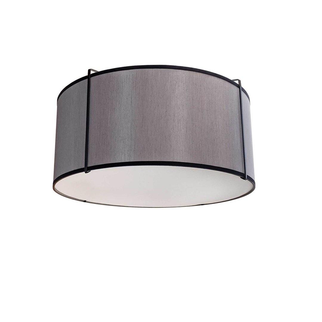 Steel Frame with Fabric Drum Shade Flush Mount - LV LIGHTING