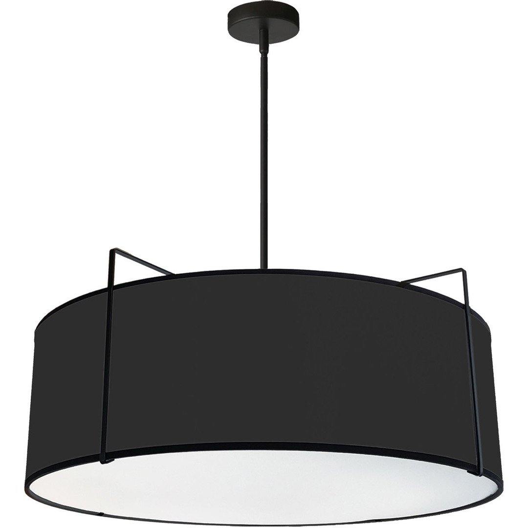 Steel Frame with Fabric Drum Shade Chandelier - LV LIGHTING