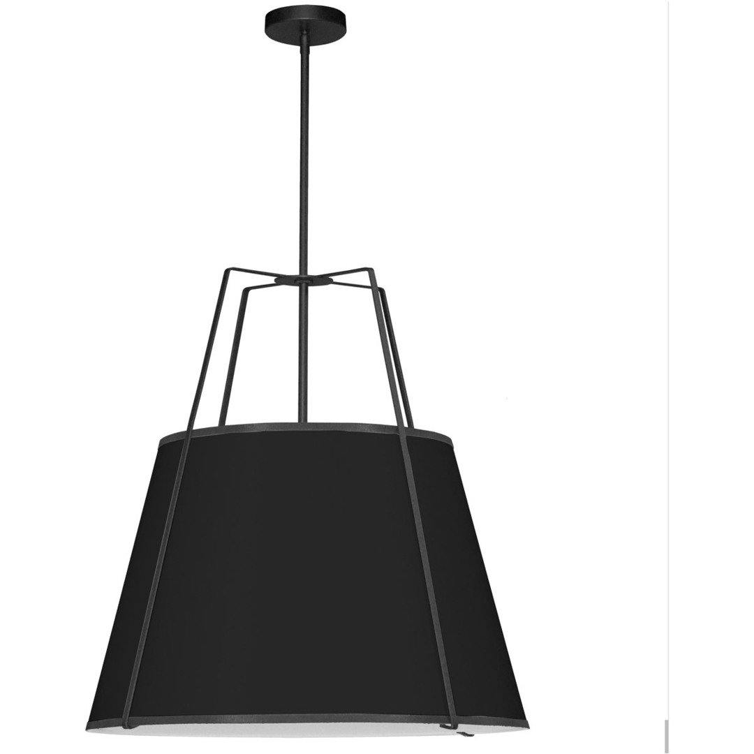 Steel Frame with Fabric Shade Chandelier - LV LIGHTING