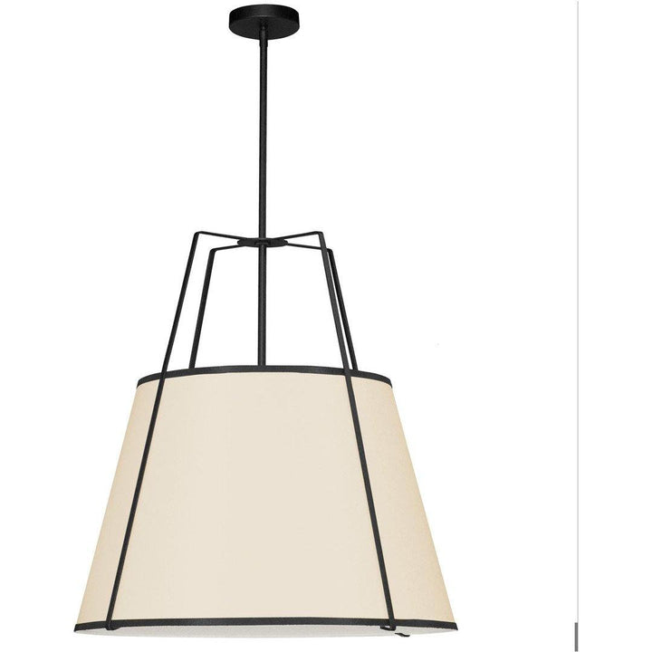 Steel Frame with Fabric Shade Chandelier - LV LIGHTING