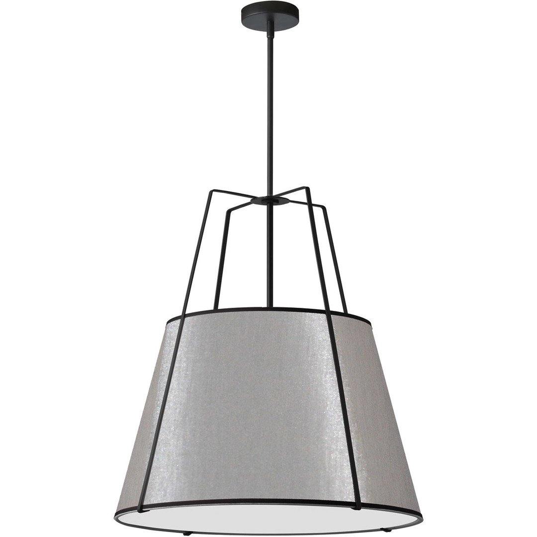 Steel Frame with Fabric Shade Chandelier - LV LIGHTING