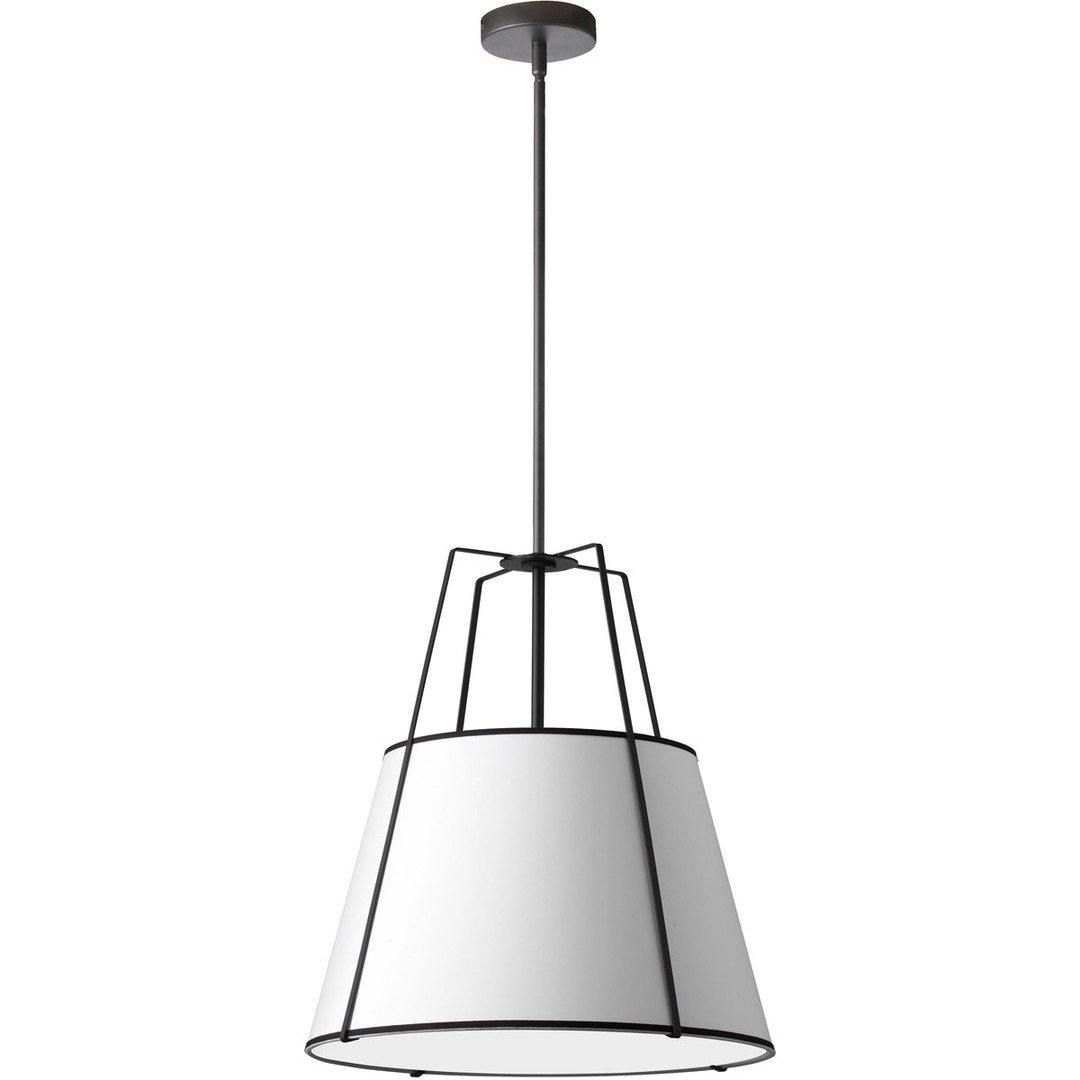 Steel Frame with Fabric Shade Chandelier - LV LIGHTING
