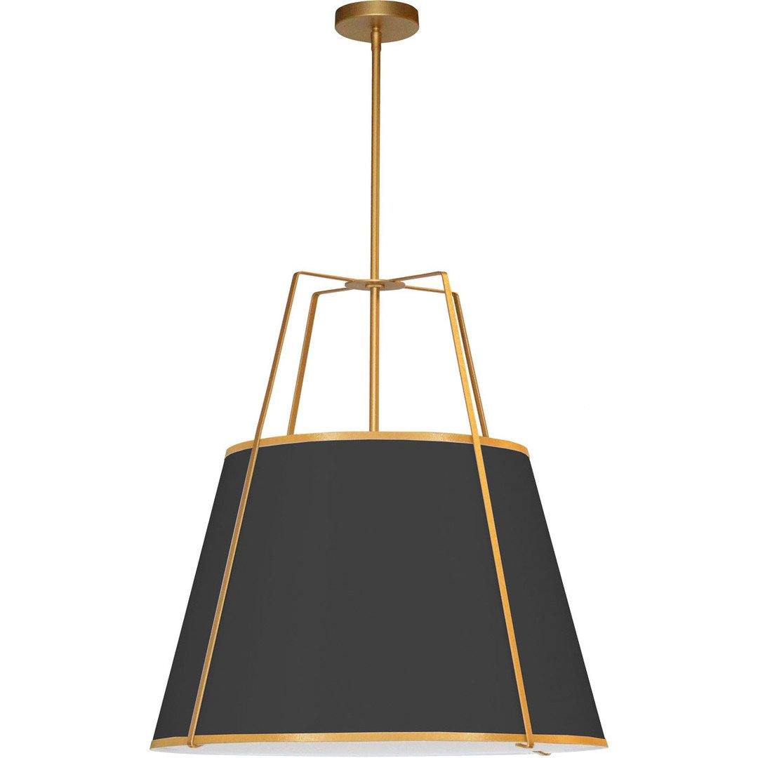 Steel Frame with Fabric Shade Chandelier - LV LIGHTING