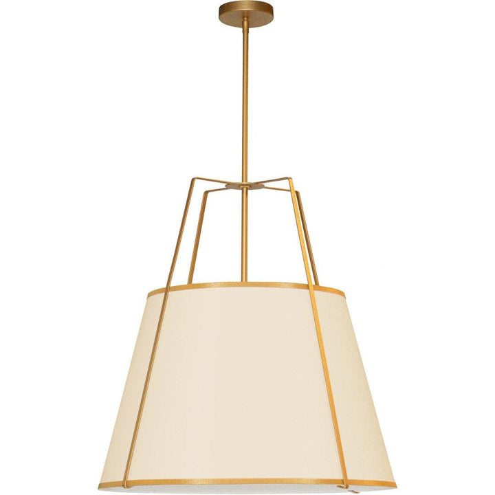 Steel Frame with Fabric Shade Chandelier - LV LIGHTING