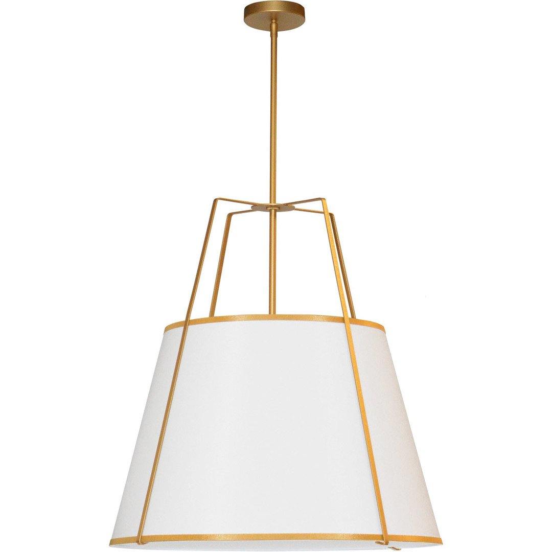 Steel Frame with Fabric Shade Chandelier - LV LIGHTING