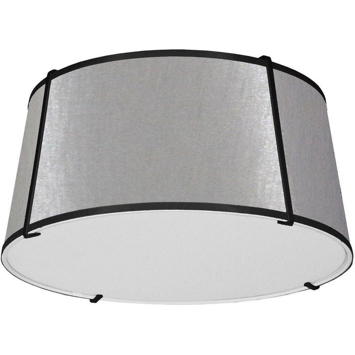 Steel Frame with Fabric Shade Flush Mount - LV LIGHTING